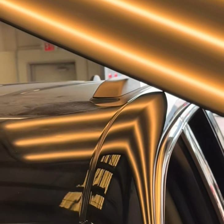 Car dent before repair