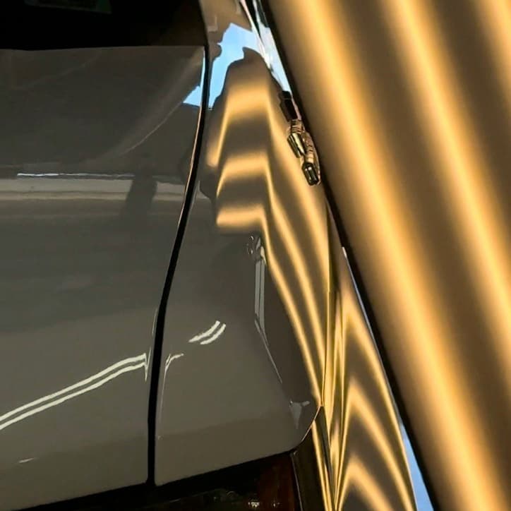 Car after paintless dent repair