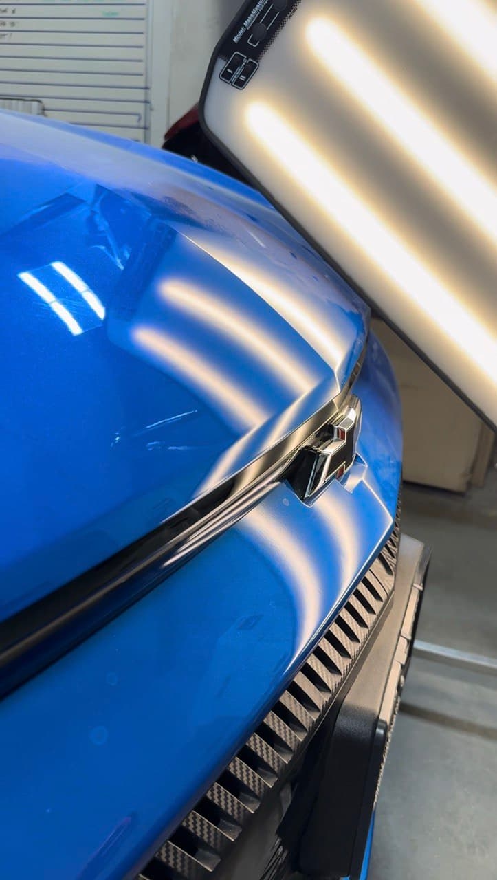 Car after paintless dent repair